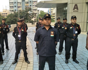 Security guards deployed at a client site in Mumbai